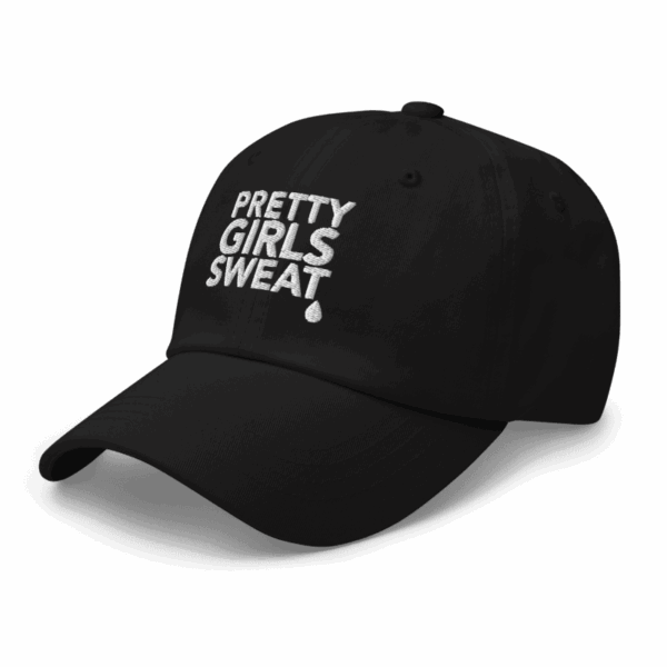 PRETTY GIRLS SWEAT Classic Cap (Black) - Image 6