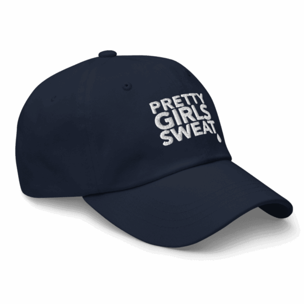 PRETTY GIRLS SWEAT Classic Cap (Navy) - Image 3