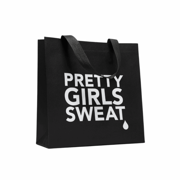 PRETTY GIRLS SWEAT Black Everyday Tote